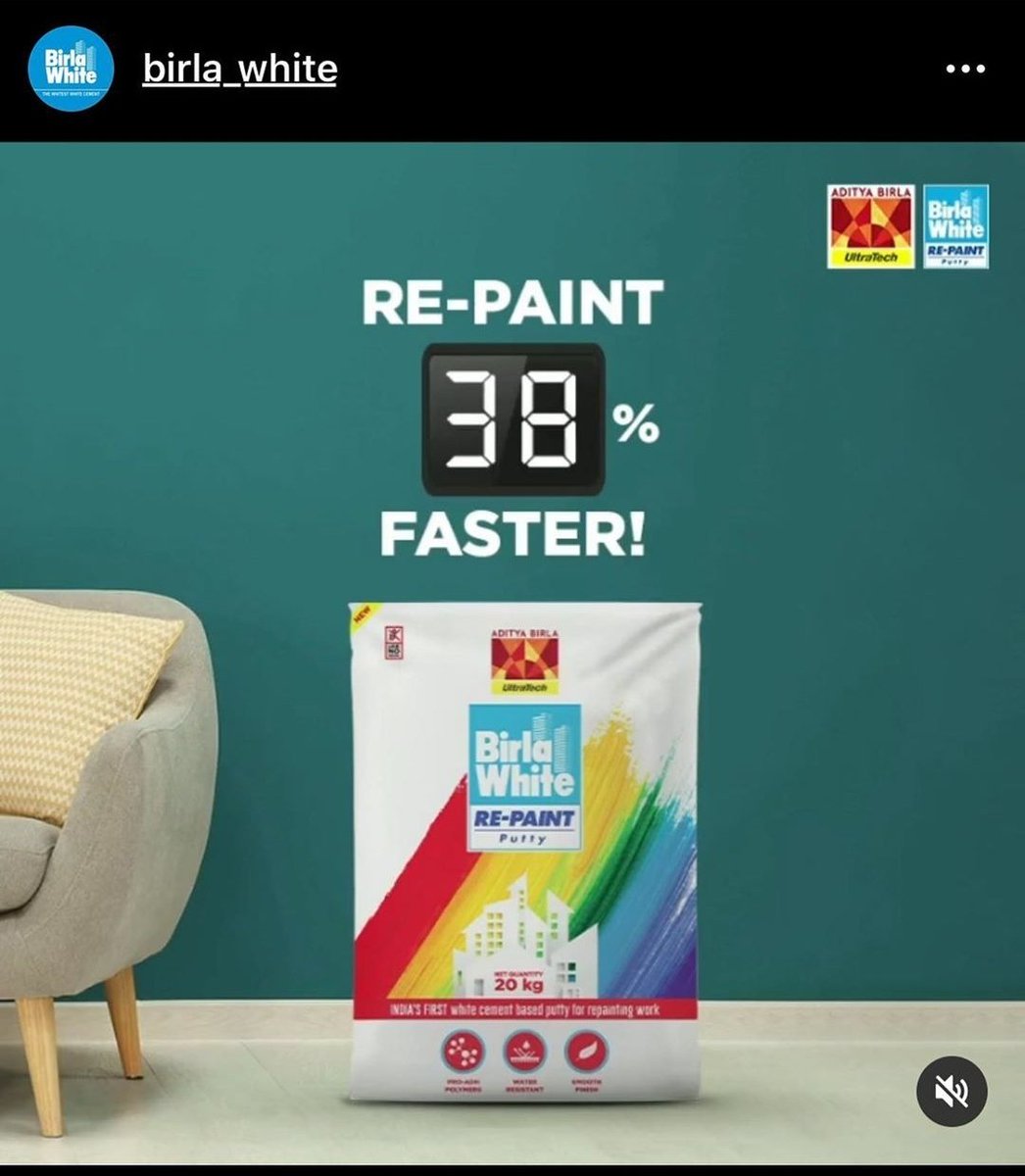 Rittick24's tweet photo. @BirlaWhite 38% Faster 😯

#BirlaWhite #RePaintPutty #Putty #RePaint
@BirlaWhite

Join
@zaaid08
@Aka5hKr
@gouravlz
@avii4ever
@imPalak18
@wasimkh00
@cool_bindra
@mysterioussu
@Aaravsingh28
@sanketdhende
@blessed_kamal
@satyapaljain_86
@Rebel_diaries_1
@Sandeeppalo_13
@SachinG33833053 https://t.co/eNnPsUs0Nu