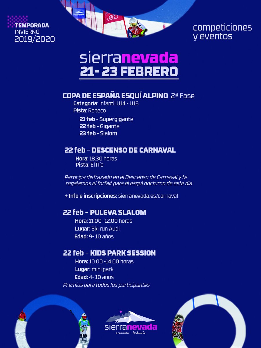 Buenos días y #FelizSabado 
Preparados para la apertura de:
👉84,3 km y 102 pistas
👉20 medios mecánicos
👉1ºC en Borreguiles y 3ºC en Pradollano
sierranevada.es/partedenieve

📍Hoy recomendamos las pistas: Águila a Ribera , Panorámica y Cordón , Loma de Dilar, Fuente T. W , Zorro