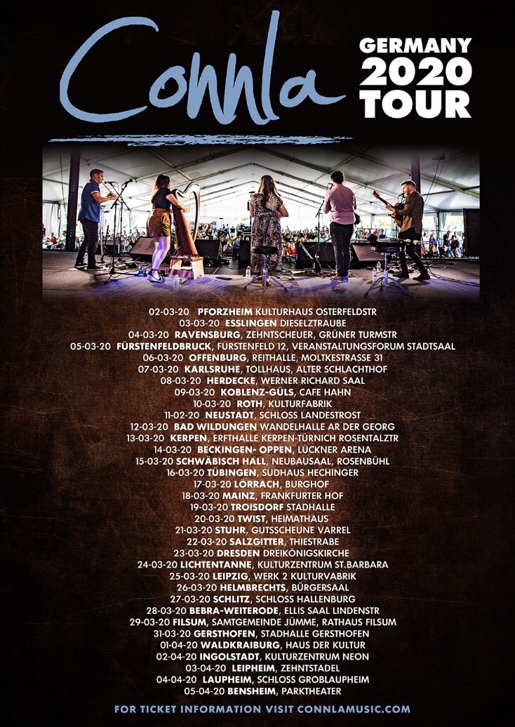 Germany!! Excited to get back out and play for you. See you all soon...#connla #connlamusic #tour #irishmusic