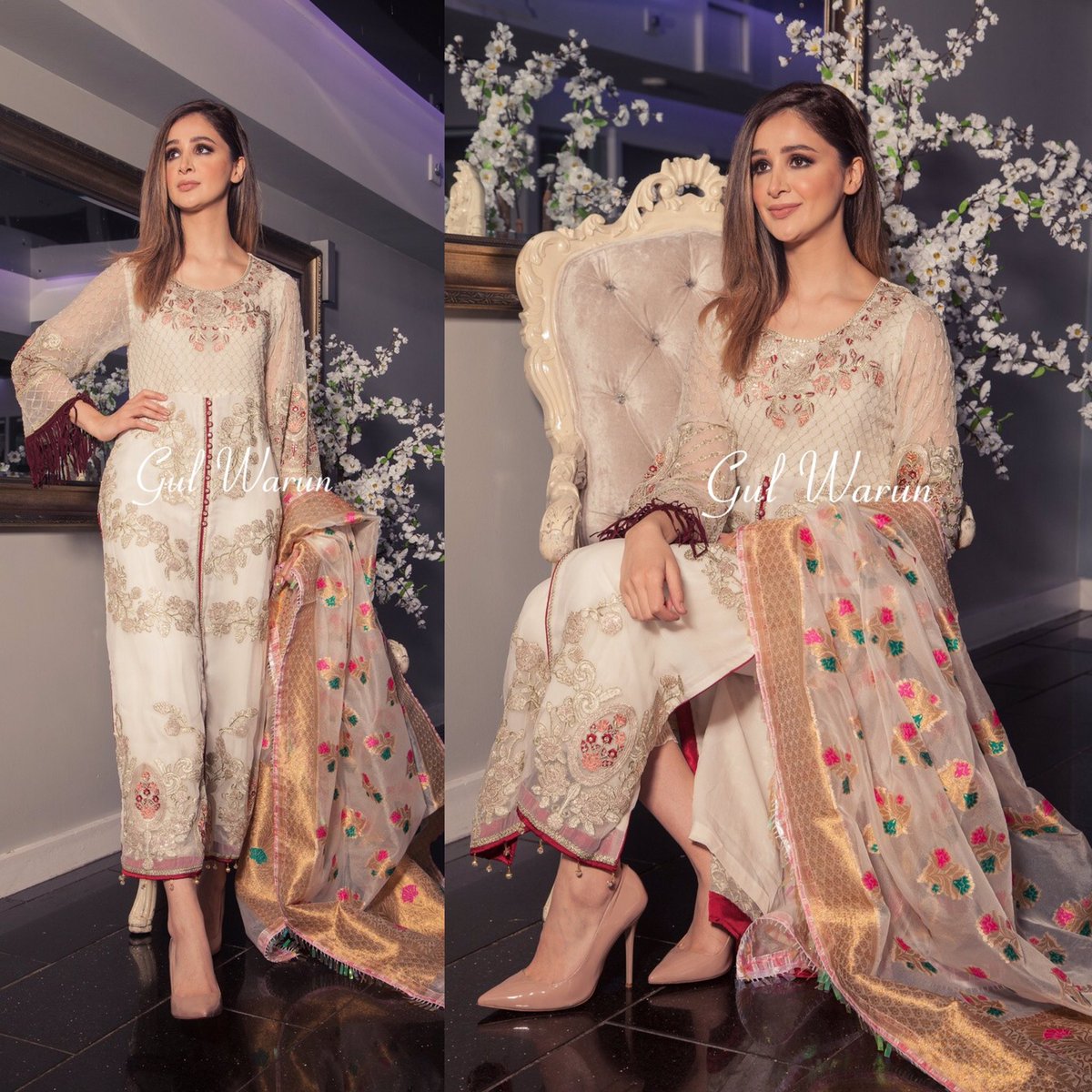 Beautiful suit from #Gulwarun Luxury Pret Collection ✨
*
Stitched and ready to wear 💫 £89
*
#designerdhaage #ilford #ilfordlane #shaadi #nikah #walima