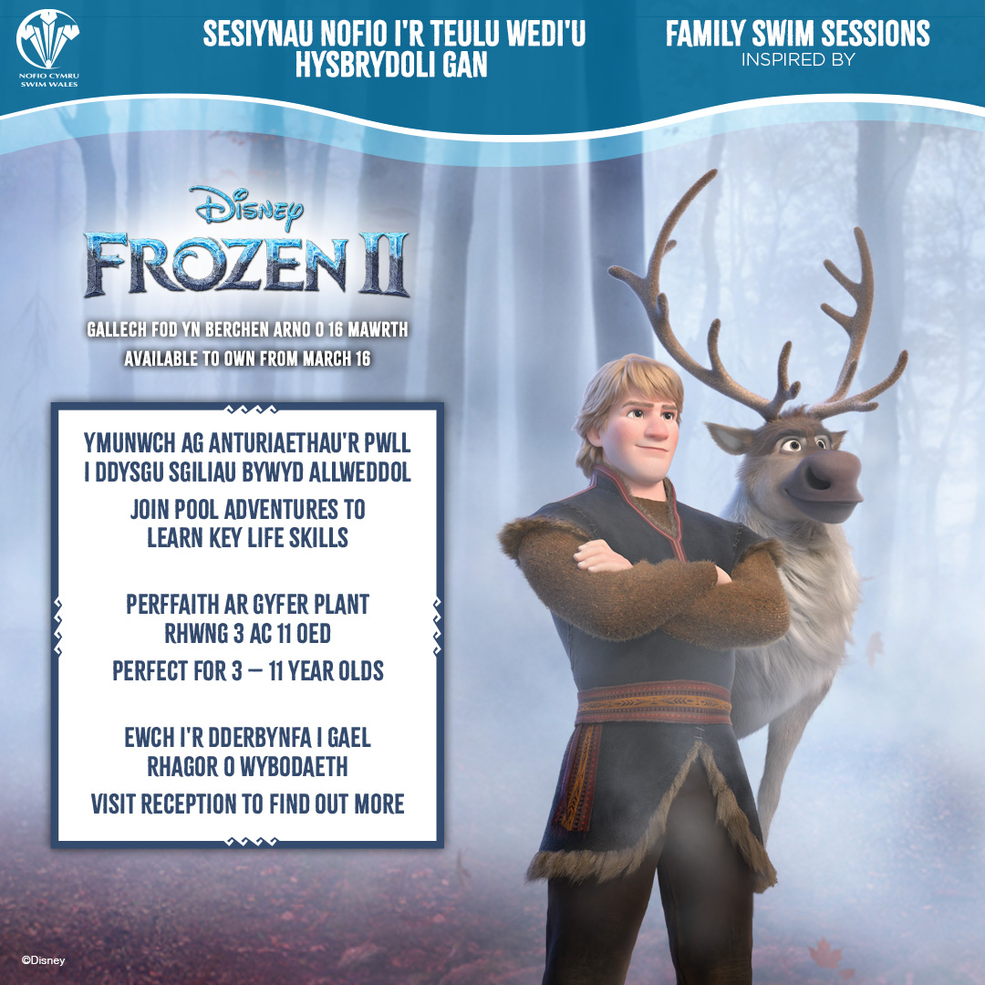 WalesNatPool's tweet image. Come and join us for our new @swimwales #frozen2 Disney inspired family swim sessions Saturday and Sundays at 1:15pm. Perfect for 3-11 year olds with an accompanying adult
walesnationalpoolswansea.co.uk
#wnps #swimming #disney #familyswim