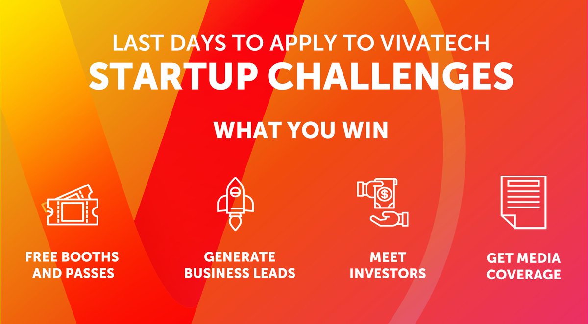 Announcement! 📢 After popular demand, we are giving all #startups some extra time to apply to all of #VivaTech &amp; our Partners' Challenges! 
What #solutions &amp; #innovations do you have in store for us? Now the cards are in your hands 🃏 
Go for it! buff.ly/2JK6m2v