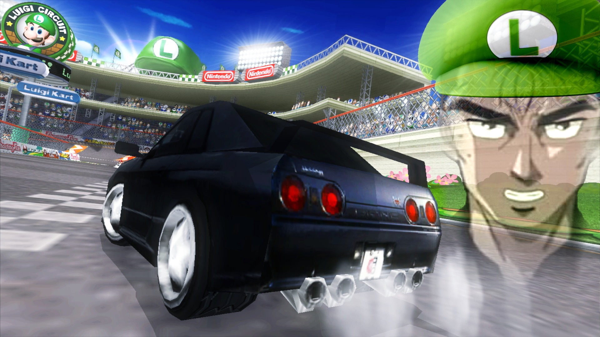 Lgmb マリオカートwiiに Bnr32 Skyline Gt R を登場させてみました Bnr32 Skyline Gt R Comes To Mario Kart Wii 中里ルイージ 俺のｒについてこれるか なおゲーム内の性能はワイルドスター 紹介動画