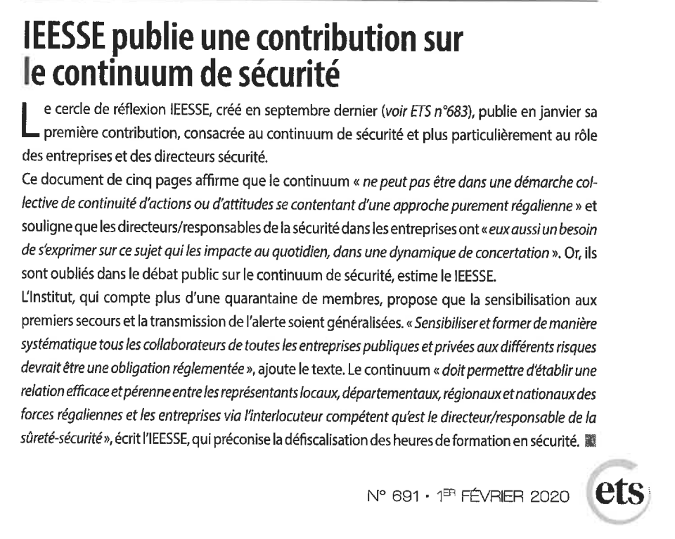 ieesse's tweet photo. Avec l’accord de la Rédaction de @ets_securite
(numéro 691, février 2020) https://t.co/brcO8Rq4RL #Sécurité #IEESSE #Sureté #Entreprise https://t.co/bvCgBFqfOy