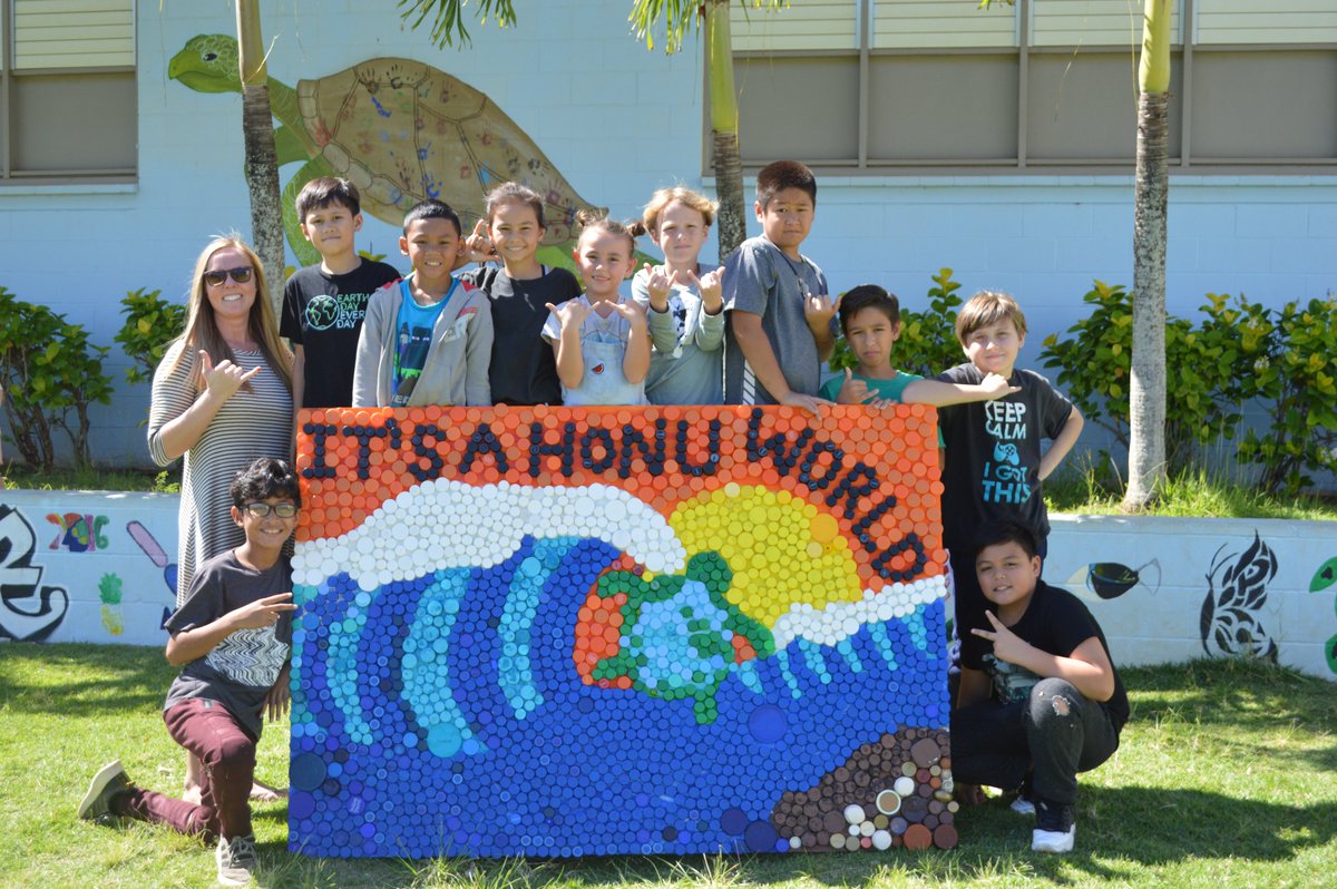 When a teacher can use her passion to inspire student action and send a positive message about making our world better for us and our wildlife, it's a good day! Thank you Ms. Higgins for the inspiration and leadership and to Kokua Foundation for the invitation to get involved!