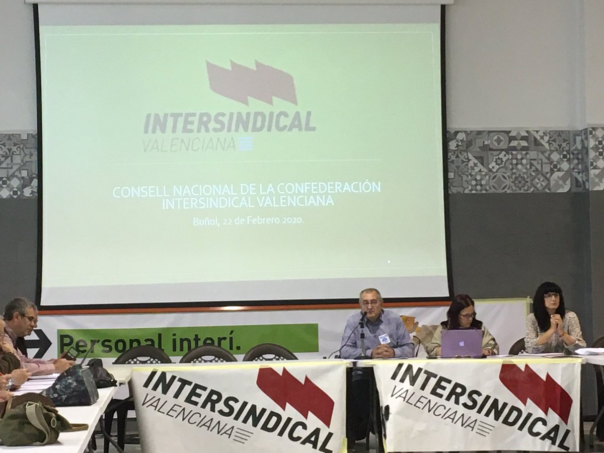 Consell Confederal de la Intersindical Valenciana que es celebra a Bunyol per debatre sobre estratègia i propostes laborals i socials davant en nou context polític #Bunyol #AraIntersindical #AmbTu