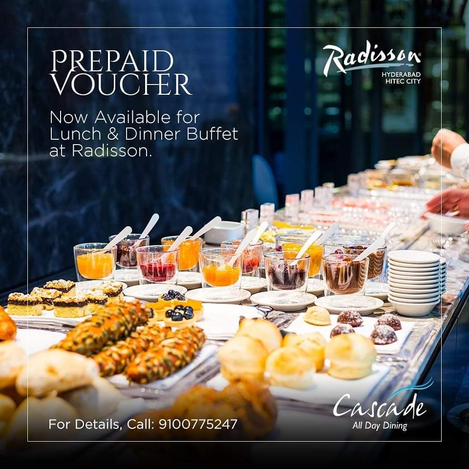 Prepaud vouchers now available for lunch and dinner Buffet at Radisson.  #radissonhiteccity #buffet, image size:960x960