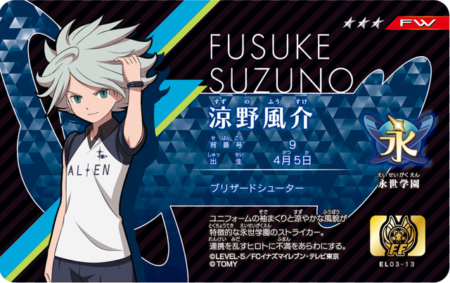 Today, April 5, is the birthday of the Blizzard Shooter, Suzuno