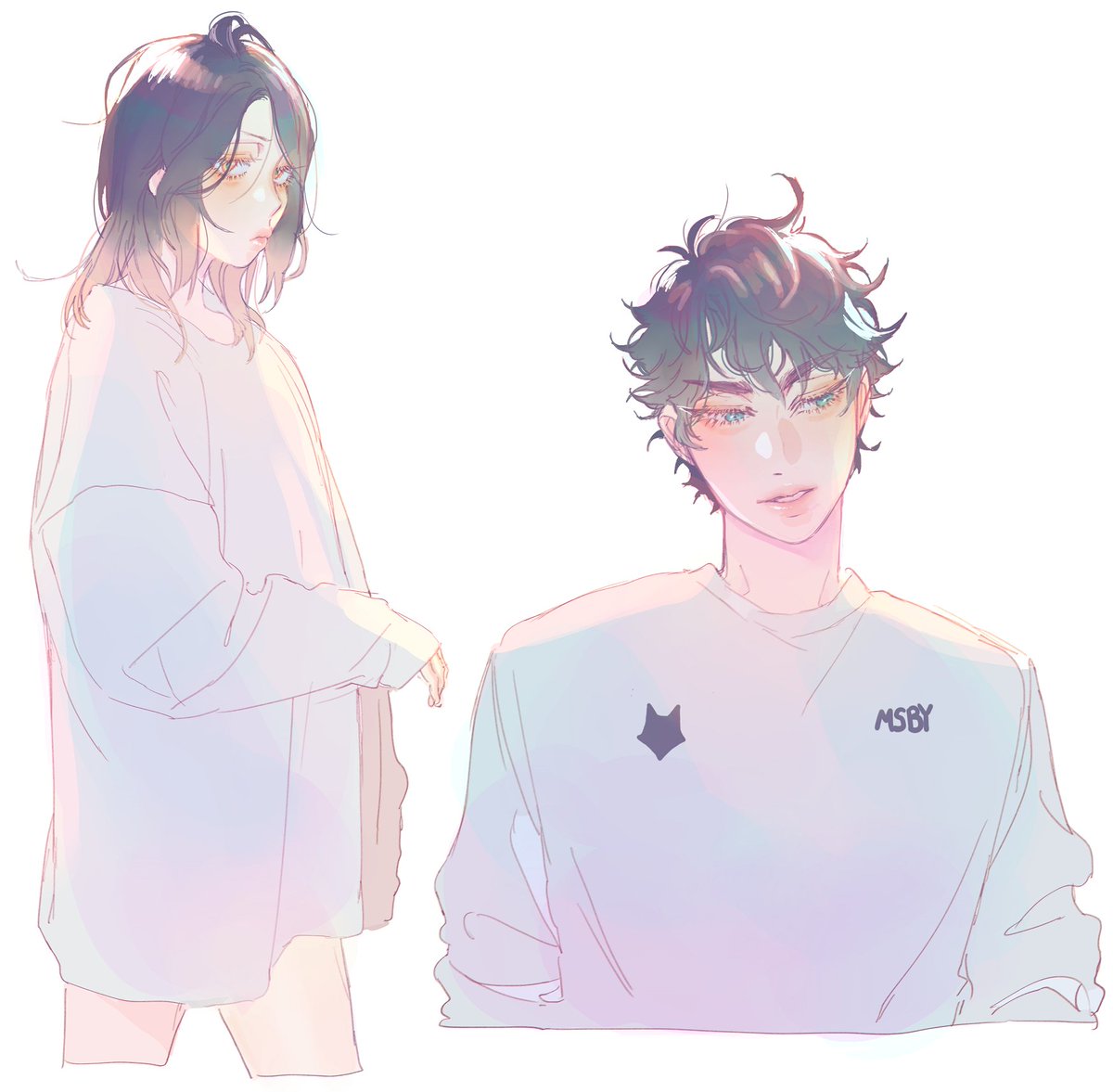 boyfriend shirt anime