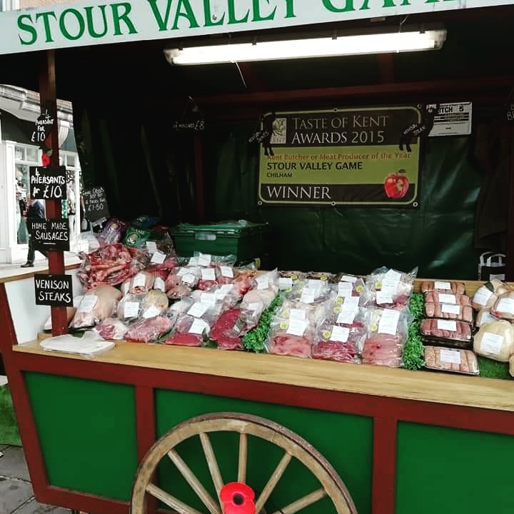 stourvalleygame's tweet image. All set up @FavershamMarket and Canterbury high street with local game and meats.  Call by to see us if your about to see what's on offer!
#lovegame #kentishgame #localgame #eatmoregame #spreadtheword #BritishGamechampion19