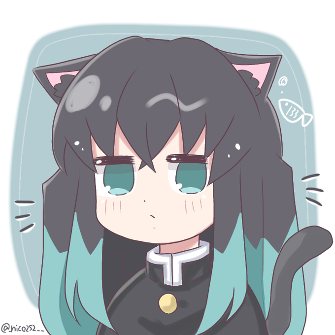 あまつか.りず。さんがTwitterに投稿した時透無一郎(鬼滅の刃)のイラスト。