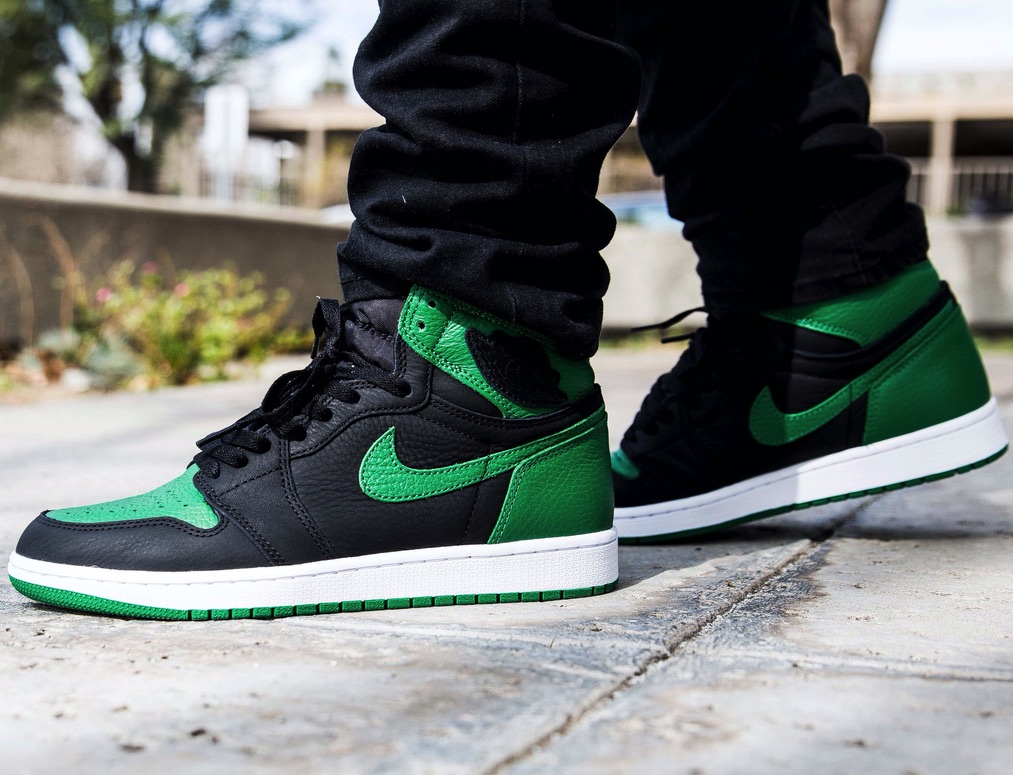 green and black jordan 1 outfit