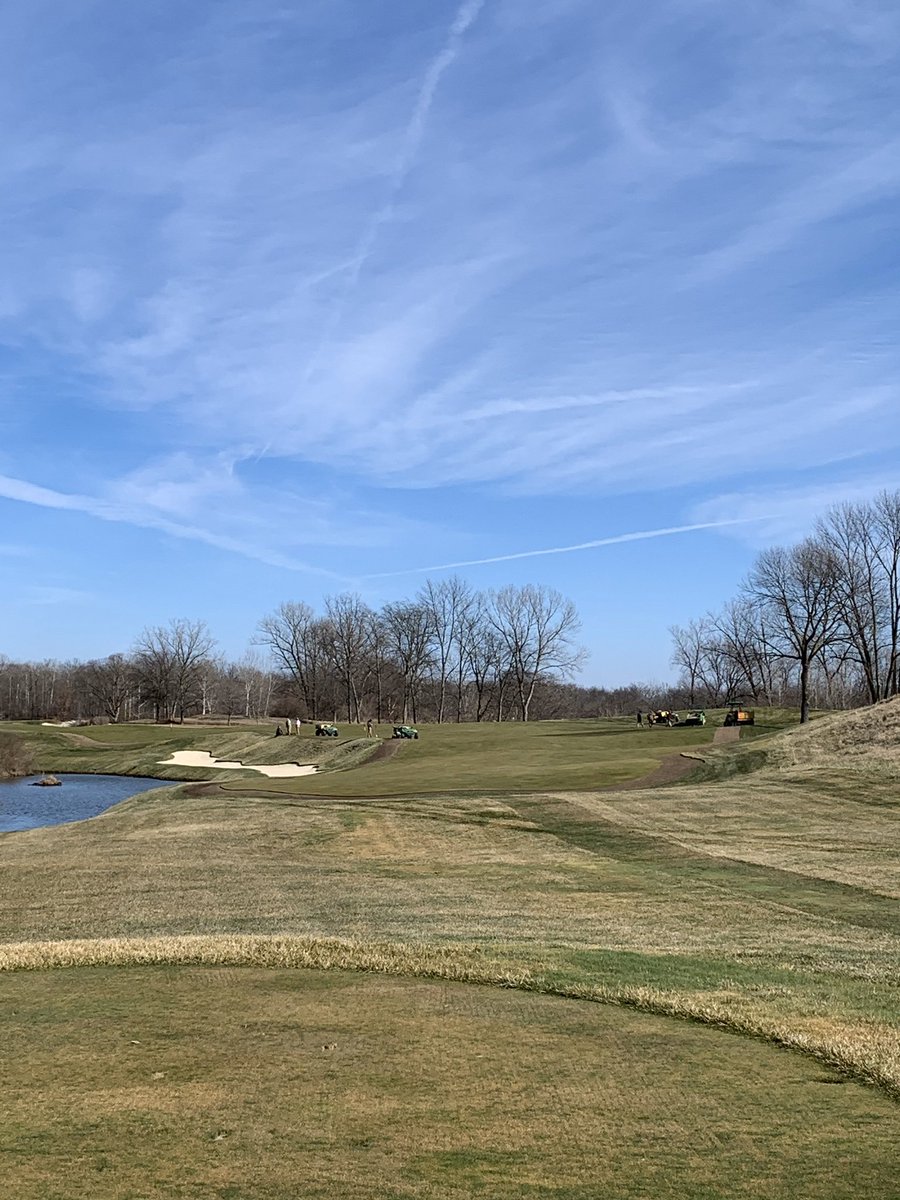 When you see dry weather in the forecast for 4 staight days, expect to see our team improving the course. New intermediates on a few fairways and removal of contaminated turf will be an improvement you’ll see on some key holes. #improvements