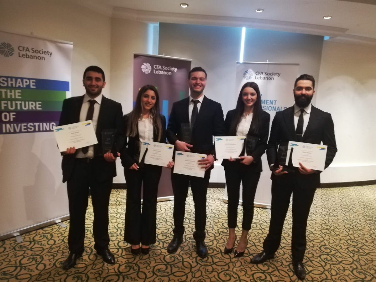 Notre Dame University-Louaize (@ndu_louaize) on Twitter photo NDU #FBAE team won the 1st prize in the National CFA Institute Research Challenge 2020
#CFASocietyLebanon <a href="/CFAinstitute/">CFA Institute</a> #CFlLebanon <a href="/ResearChallenge/">CFA Challenge</a> NDU #FBAE team won the 1st prize in the National CFA Institute Research Challenge 2020
#CFASocietyLebanon <a href="/CFAinstitute/">CFA Institute</a> #CFlLebanon <a href="/ResearChallenge/">CFA Challenge</a>