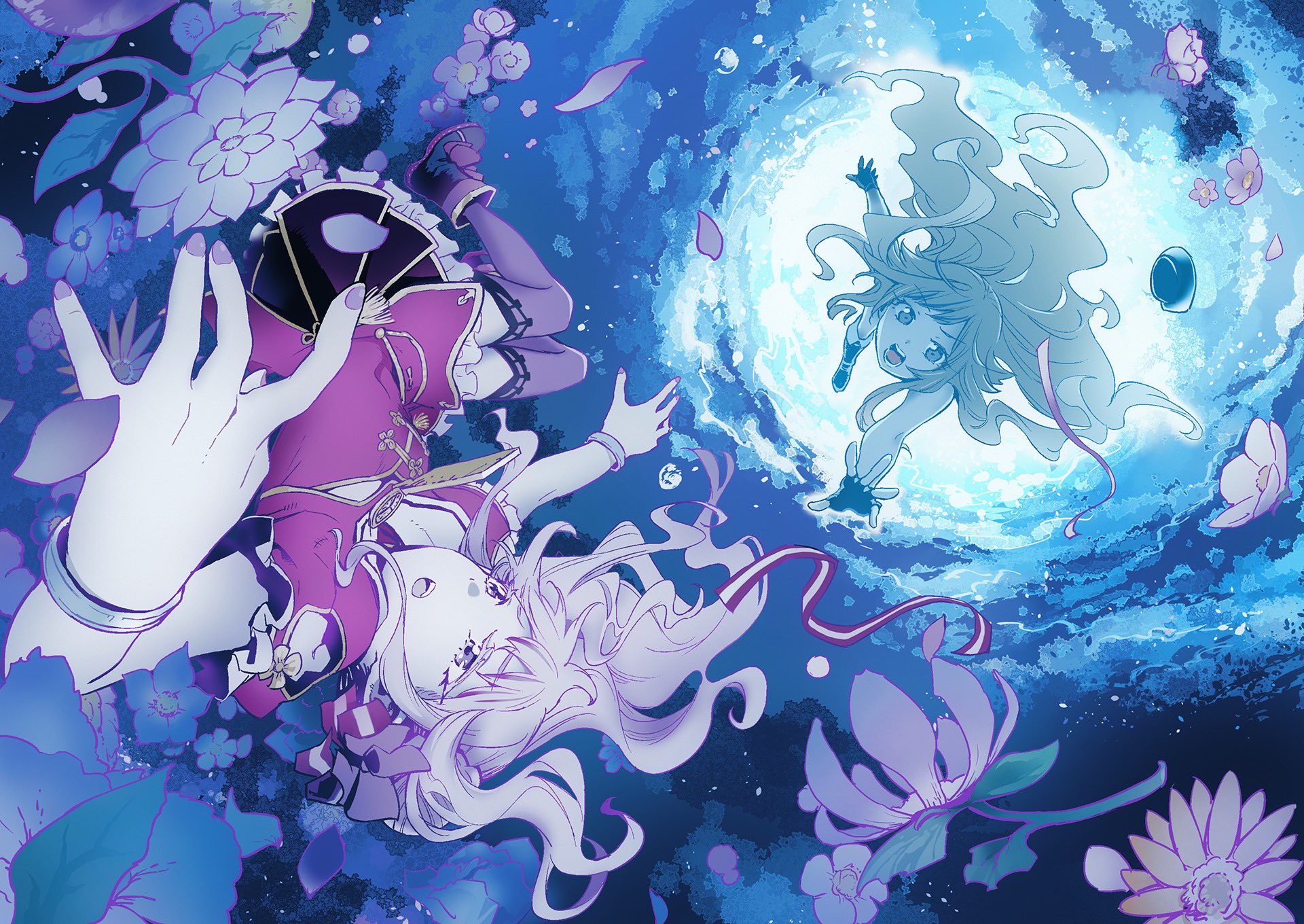 鈴木ヒナ ヒメヒナ Hime Hinaソロアルバム発売決定 1stアルバム藍の華から90秒限定 今回のイラストは黒瀬浩介さんに描いてもらったよ 24時間限定だから急げっ 24時間限定公開 Himehina 溺れるほど愛した花 1stal藍の華