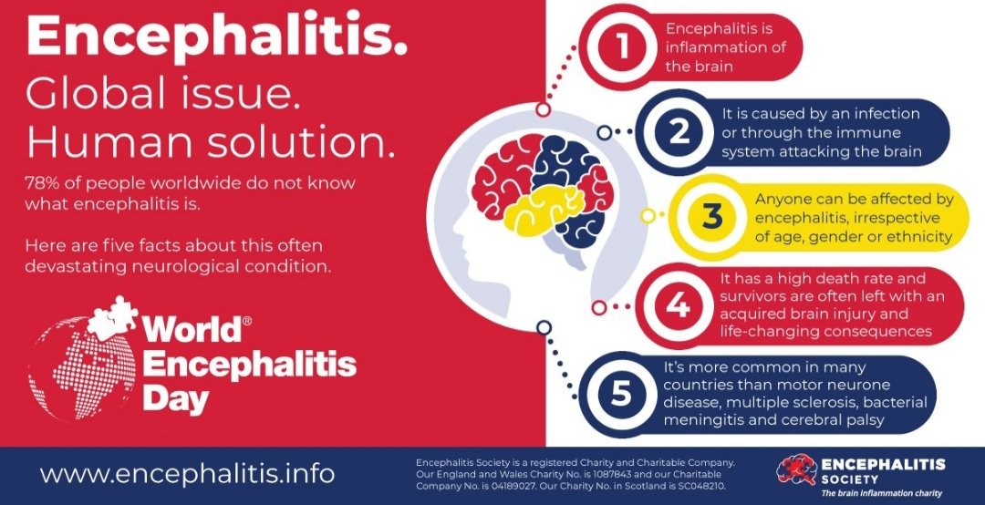 I am a survivor of #AntiNMDAReceptorEncephalitis and have an #Aquiredbraininjury #Encephalitis is inflammation of the brain and can affect anyone of any age, any sex and any ethnicity. Today is #WorldEncephalitisDay  please raise awareness of encephalitis.