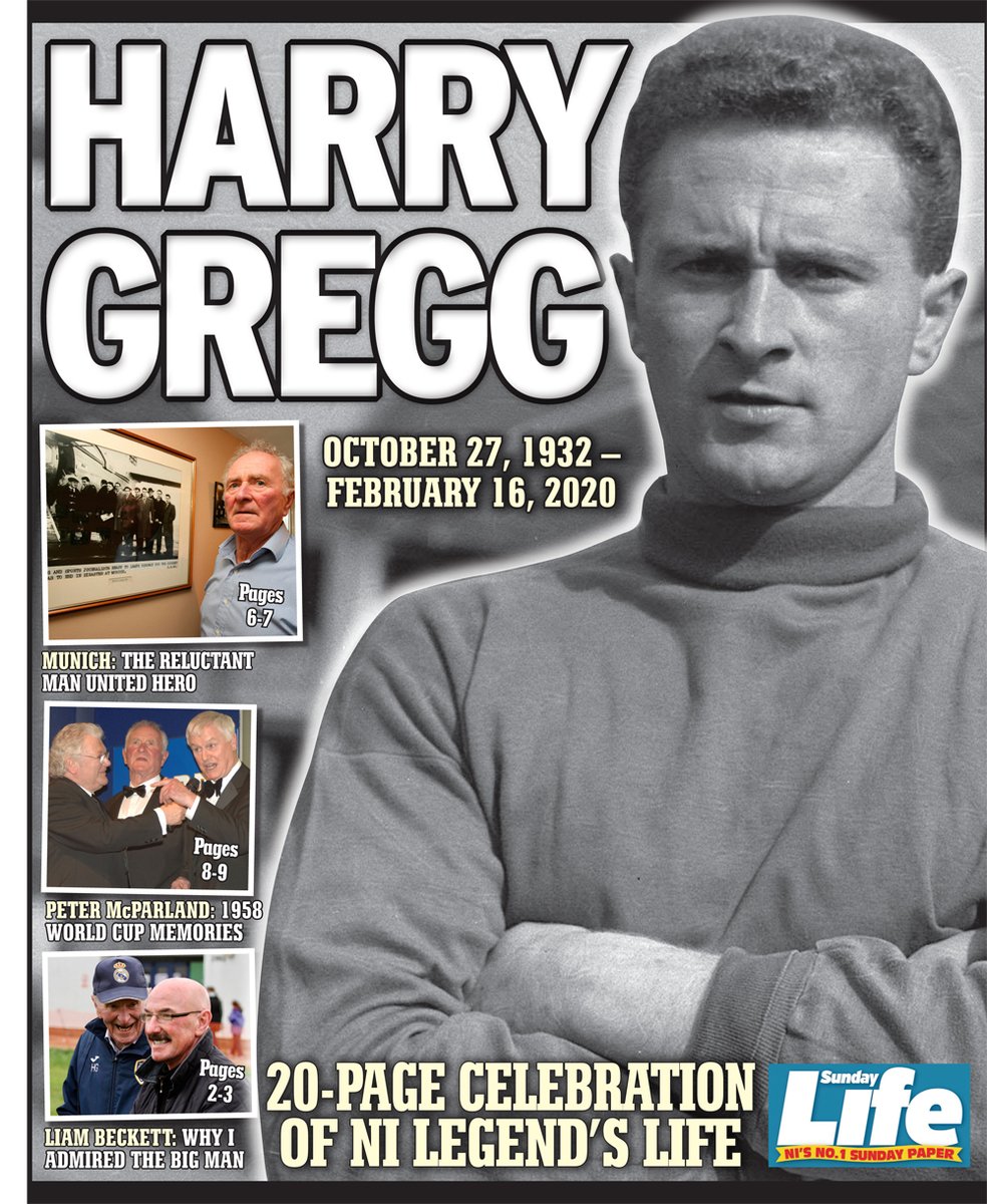 Paul Ferguson (@paulfergusonsl) on Twitter photo Celebrating the life of <a href="/NorthernIreland/">Northern Ireland</a> & <a href="/ManUtd/">Manchester United</a> great, Harry Gregg this week in <a href="/TheSundayLife/">Sunday Life</a> with a special 20-page supplement. Wonderful tributes & insight from Peter McParland, Alex Elder, <a href="/6jevans/">Jonny Evans</a>, <a href="/liam_beckett/">Liam Beckett MBE</a>, <a href="/G23mcauley/">Gareth McAuley</a>, Iam McFaul, @trevorcarson24 & Gerry Armstrong Celebrating the life of <a href="/NorthernIreland/">Northern Ireland</a> & <a href="/ManUtd/">Manchester United</a> great, Harry Gregg this week in <a href="/TheSundayLife/">Sunday Life</a> with a special 20-page supplement. Wonderful tributes & insight from Peter McParland, Alex Elder, <a href="/6jevans/">Jonny Evans</a>, <a href="/liam_beckett/">Liam Beckett MBE</a>, <a href="/G23mcauley/">Gareth McAuley</a>, Iam McFaul, @trevorcarson24 & Gerry Armstrong