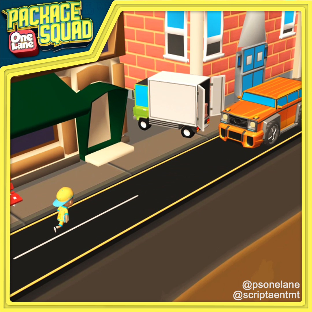 psonelane's tweet image. Dodge the incoming traffic by jumping over in Package squad: One Lane, Get it on Google Play (link&apos;s in the bio)

#scriptaentmt #game #3d #isometric #indiedev #indiegame #lowpoly #traffic #gwagon #truck #rushhour