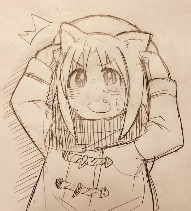 ゲーセンの少女、ネコミミのすがた
#猫の日 