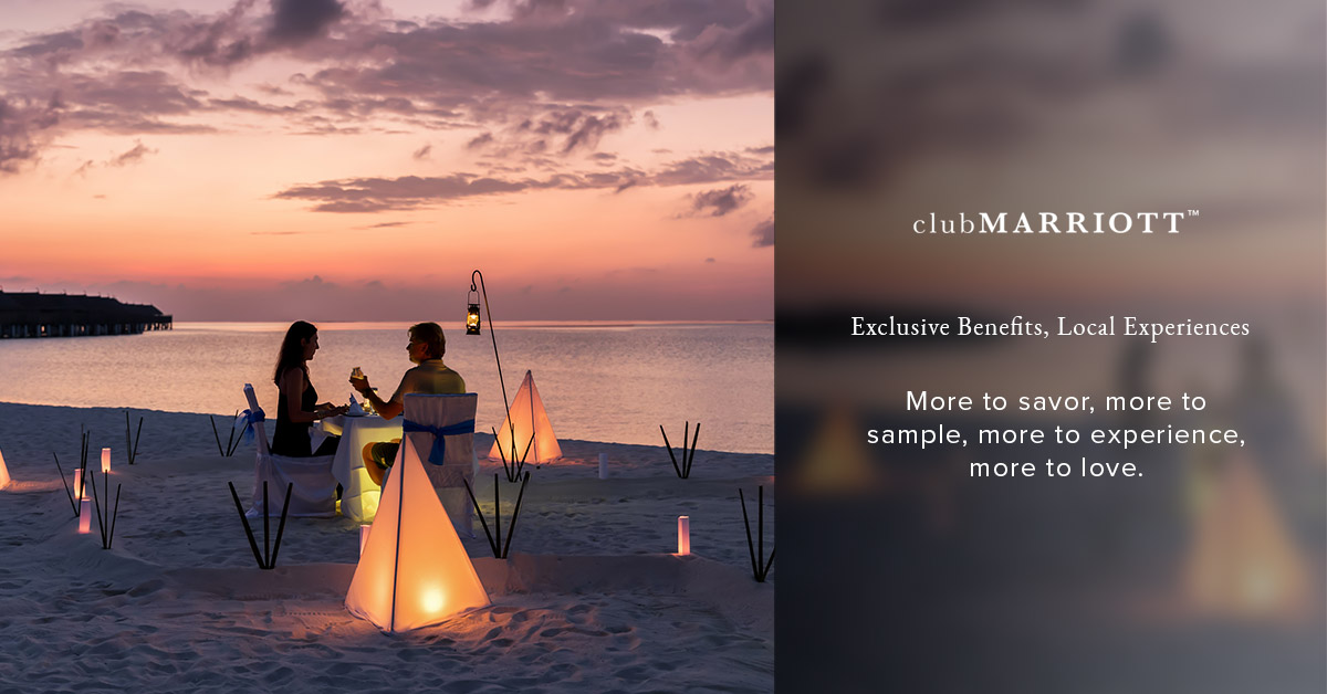 Club Marriott brings exclusive benefits and unique experiences customised just for you.

Click here bit.ly/2Vcbc0P to know more.