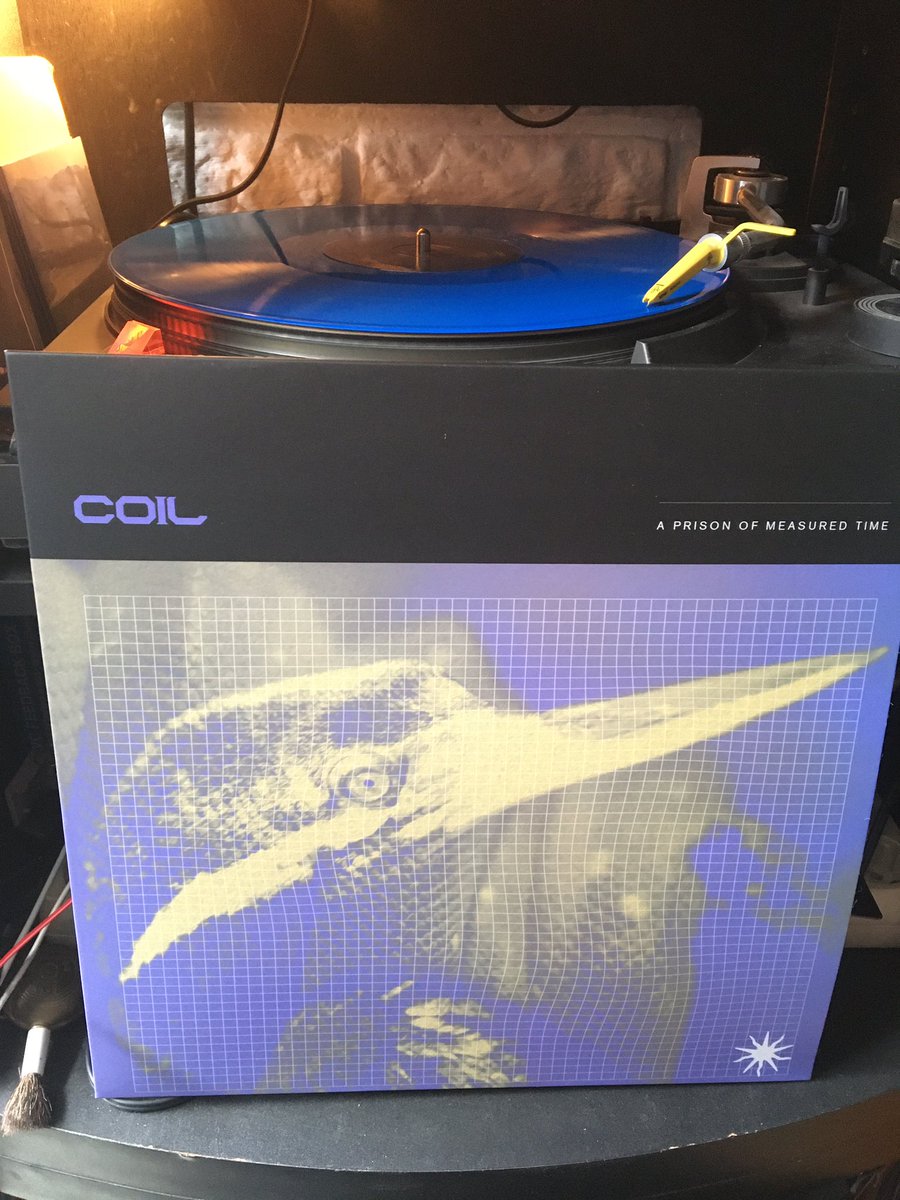 Now playing: Coil - A Prison Of Measured Time #vinyl #maxi #twelveinch #oldeuropacafe #johnbalance  #peterchristopherson #dannyhyde