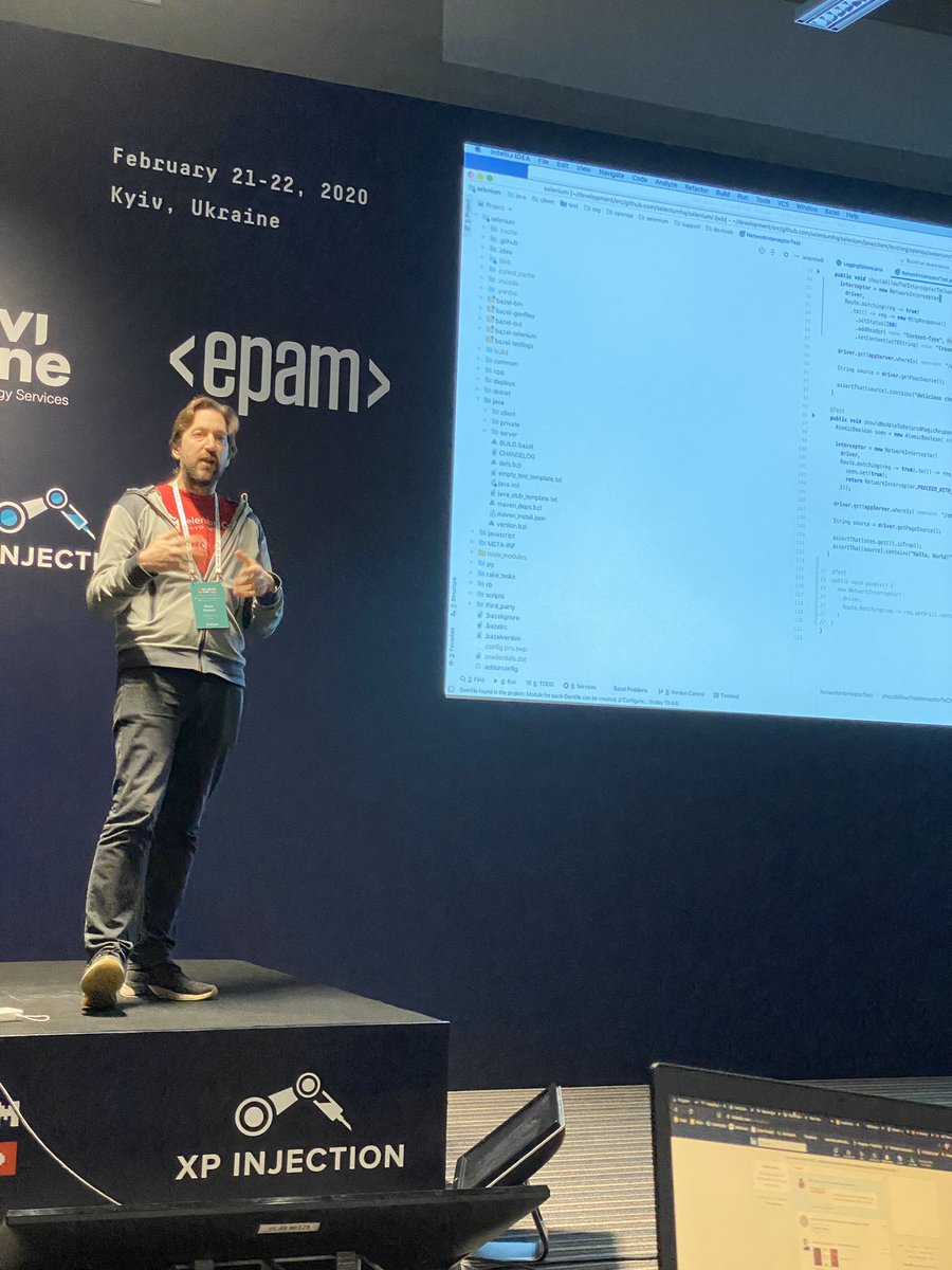 eliasnogueira's tweet image. Yesterday we had a lightning workshop with @shs96c about how to be a #selenium contributor learning the internal structure at @seleniumcamp (during the whiskey party).
Thanks Simon for your time and for the organization to provide the space to make it happen.