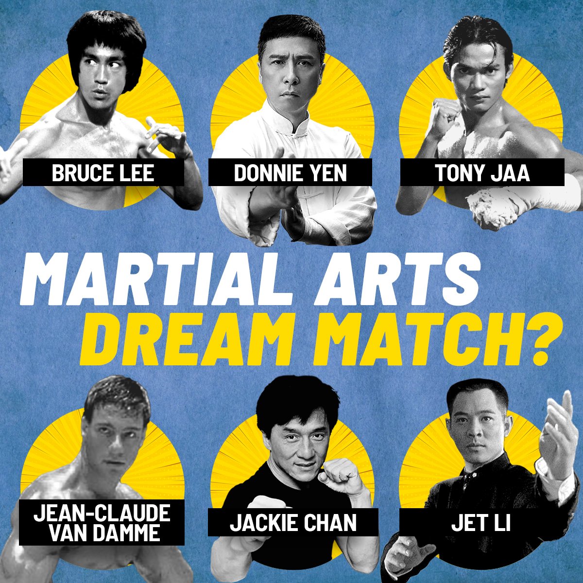 Jackie Chan Bruce Lee Jet Li