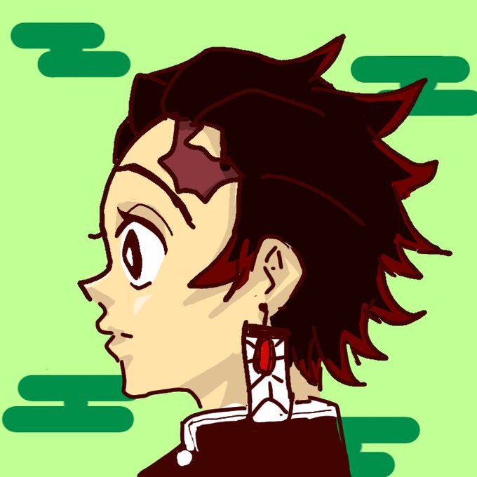 Nico⭕さんがTwitterに投稿した竈門炭治郎(鬼滅の刃)のイラスト。