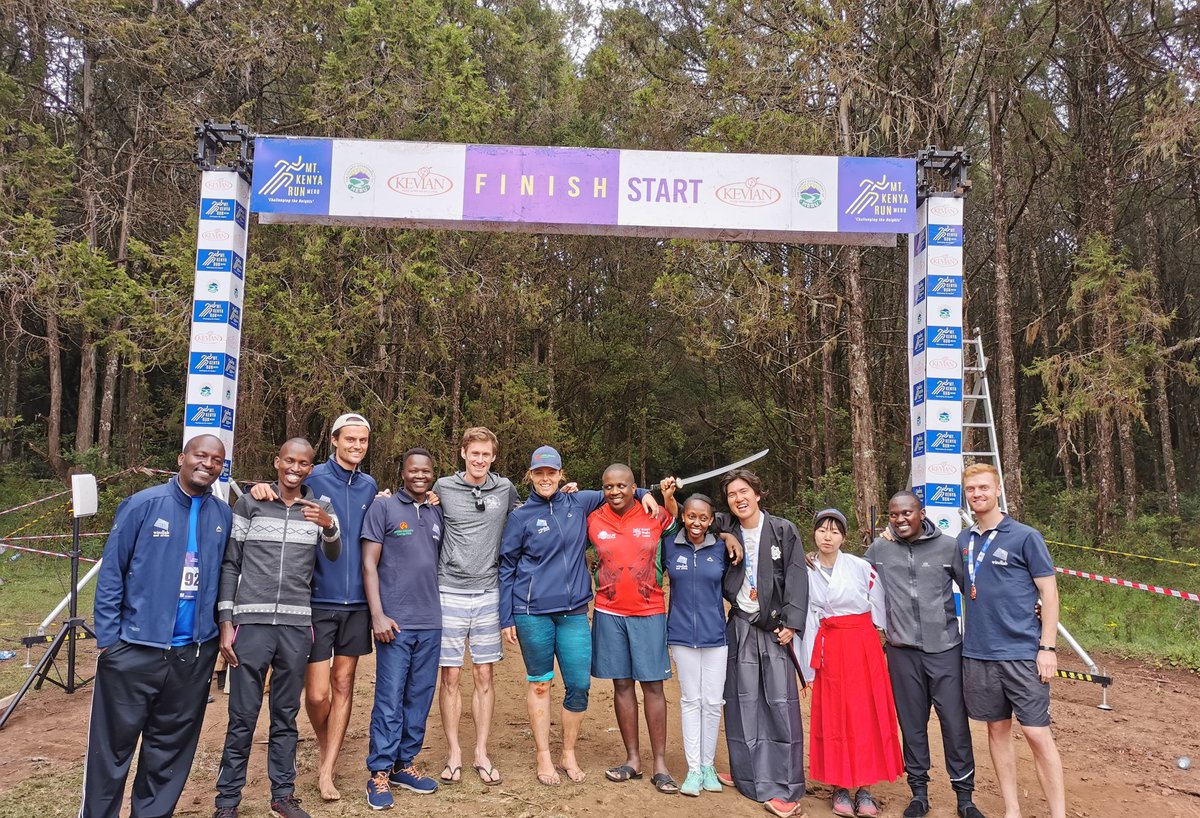 Windlab's Kenyan and East African team representing the Meru County Energy Park this morning at the Mt Kenya Run this morning. 12km @ ~3000m #MtKenyaRunMeru <a href="/Windlab/">Windlab</a> <a href="/Meru_county/">Meru County</a> <a href="/EurusEnergy/">Eurus Energy</a> <a href="/MeruCountyGovt/">Meru County Gov't</a> #MeruCountyEnergyPark