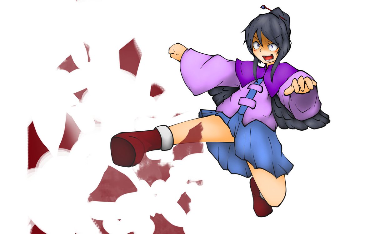 鴉片 ポーズ練習の飛び蹴り