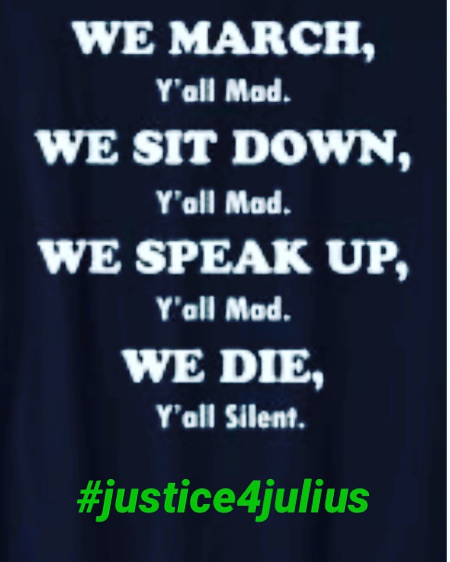 DON’T BE SILENT!  

#justice4julius
#judicialreform
#wrongfulconviction
#jjrocks
#justiceseekers
#FreeRodneyReed 
#justice4gaines
#justice4charlie
#justice4keith