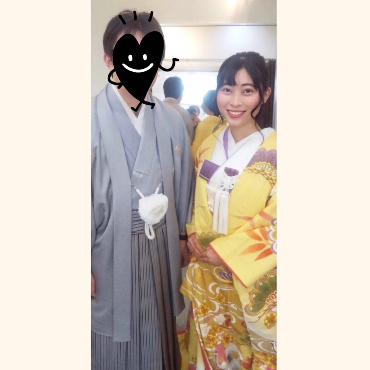 おとね ご報告 私事ですが この度結婚する運びとなり 本日入籍いたしました 未熟な私を選んでくれた主人とそのご家族 選んでほしい相手に選ばれる女性に育ててくれた両親に感謝し 笑顔溢れる家族を作ってまいりたいと思います 当日のご報告に
