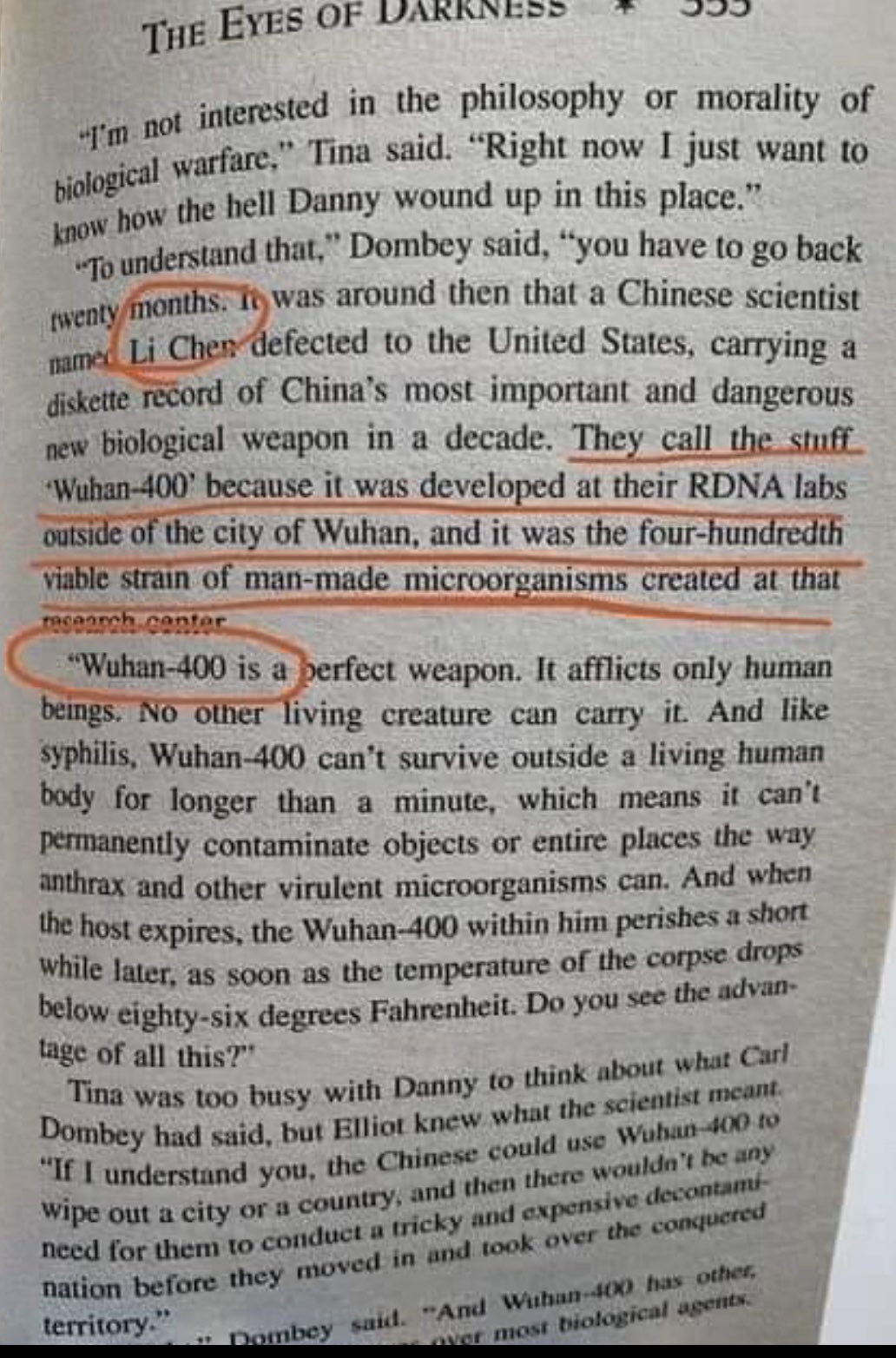 Sakiko Yamada 山田早輝子 コロナウィルスの予言 Dean Koontzのthe Eyes Of Darknessに武漢から人工微生物が年ごろ出て肺炎のような症状になり世界中に広がり突然消えると書いてある 私はきちんと対処して新幹線も飛行機も乗り普通に生活してますが