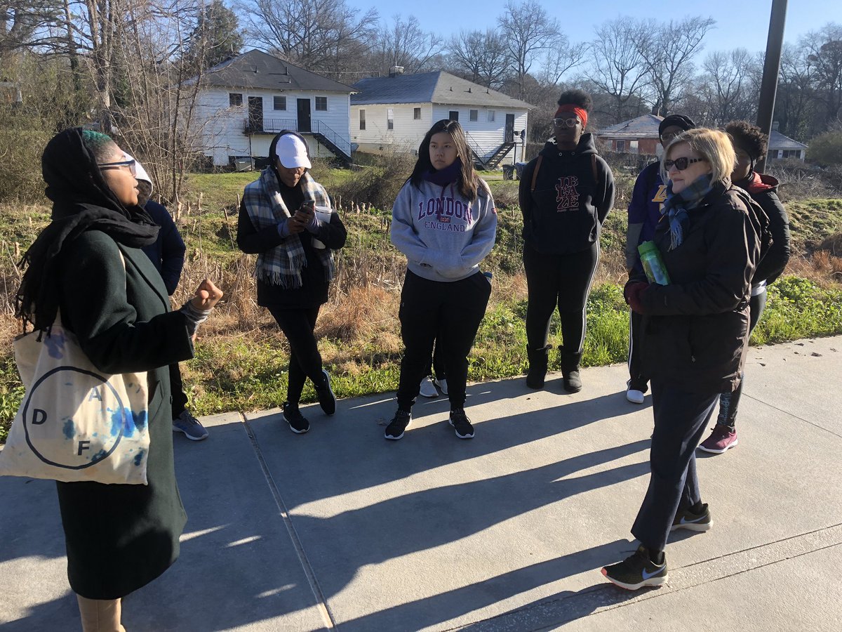 Getting ready for Global Journeys: @agnesscott students, faculty, and staff explore global-local connections along the #ATLbeltline