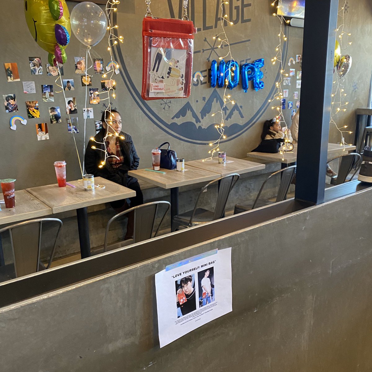 cafexhou's tweet photo. a look at our exhibition! 🥰💜 we’re here until 8! #4HOPEHTX #HAPPYHOBIDAY https://t.co/7MLM6w7aFK