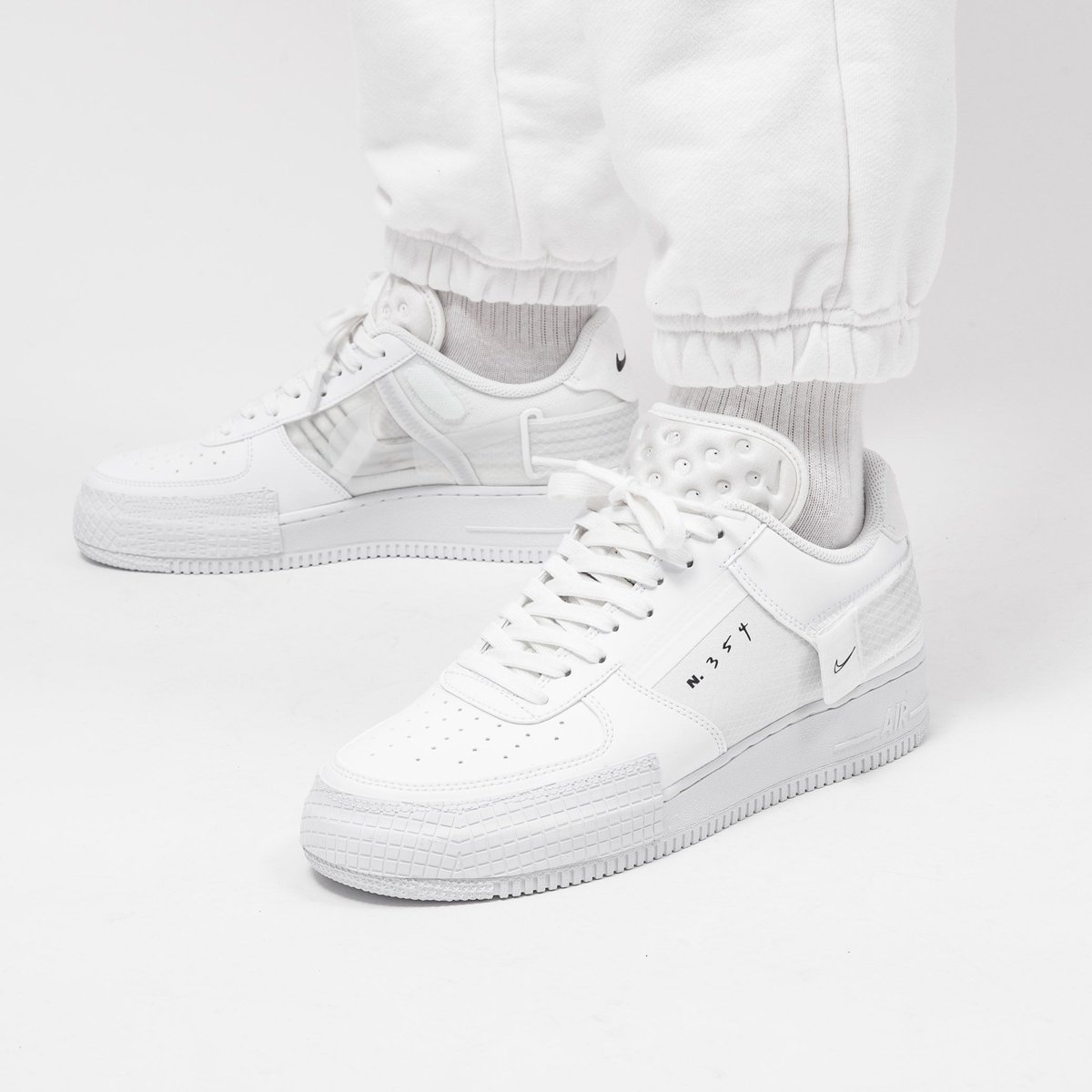 air force 1 type 2 triple white