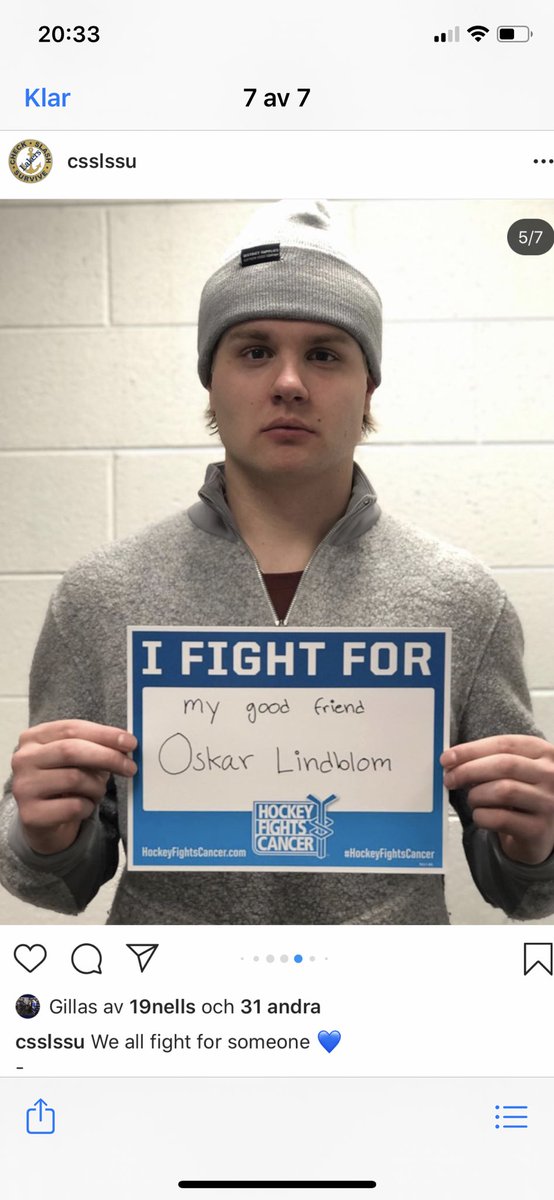 eriksson_jane's tweet photo. #checkslashsurvive game tonight #lssuhockey #believeinblue #fightcancer https://t.co/k3AjDB9ETs