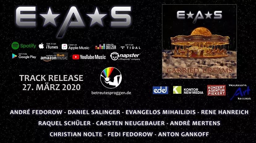 SOON! "Carried Dreams" is an 11min. #AvantGarde 
/#NewArtRock Track that combines heavy rock elements with spherical landscapes. #PinkFloyd, #StevenWilson, #AlanParsons will enjoy it: easmusic.de

#Progrock #Artrock #SpaceRock #Rock #Rockmusic #DavidGilmour #Marillion