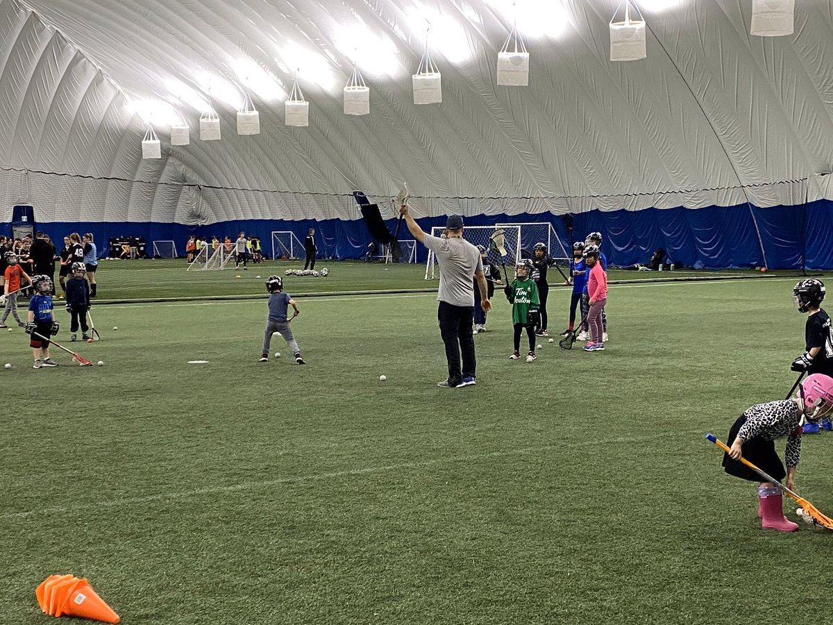 Redbirds Try Lacrosse sessions are underway at the Aurora Sports Dome with coach Kenny and coach Bodie! #trylacrosse #growthegame #lacrosse
