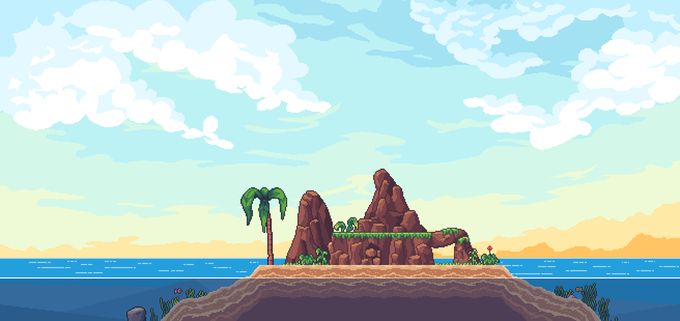 retronator's tweet photo. 3 days of Kickstarter projects on the horizon! First up is Seablip by @the_not_morris, a pirate real-time tactical RPG. Really digging the ship combat and art of different islands and coastal cities/fortresses. Blog: https://t.co/pdtyYdxWnU https://t.co/aIBHiMuVbw