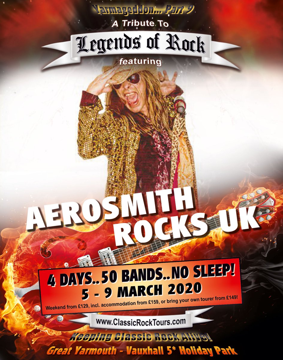 legendsofrockuk's tweet photo. Shout-outs! 📣 Whipping you into a Saturday mood, 3 of our acts that'll lift your rockin' spirit! 🤘��🕺 Who's on your must-watch list?

#AerosmithRocks @Aerosmith ⚡️ @HiOnMaiden @IronMaiden ⚡️ @SteemyDan ⚡️ Plus our full 2020 lineup 🤘

Final Tickets ➡️ https://t.co/nhSqbFPu4s https://t.co/uNhtZyyr13