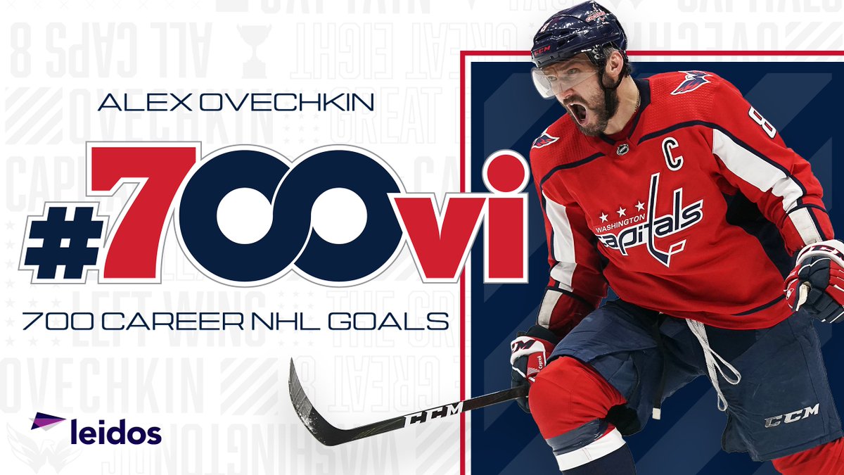 LADIES AND GENTLEMEN, <a href="/ovi8/">Alex Ovechkin</a> HAS JOINED THE 700 GOAL CLUB! #700VI