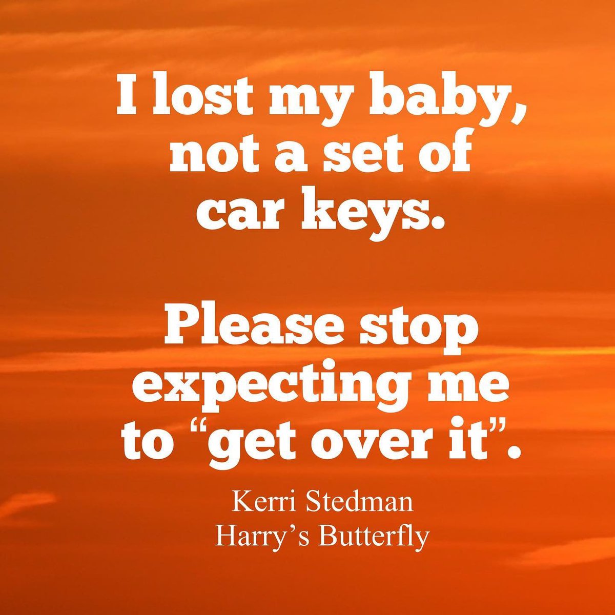 StedmanKerri's tweet photo. #harrysbutterfly #ectopicpregnancy #pregnancyloss #miscarriage #babyloss #infantloss #griefquotes #pregnancyandinfantloss #quoteoftheday https://t.co/NijLZS8zyQ