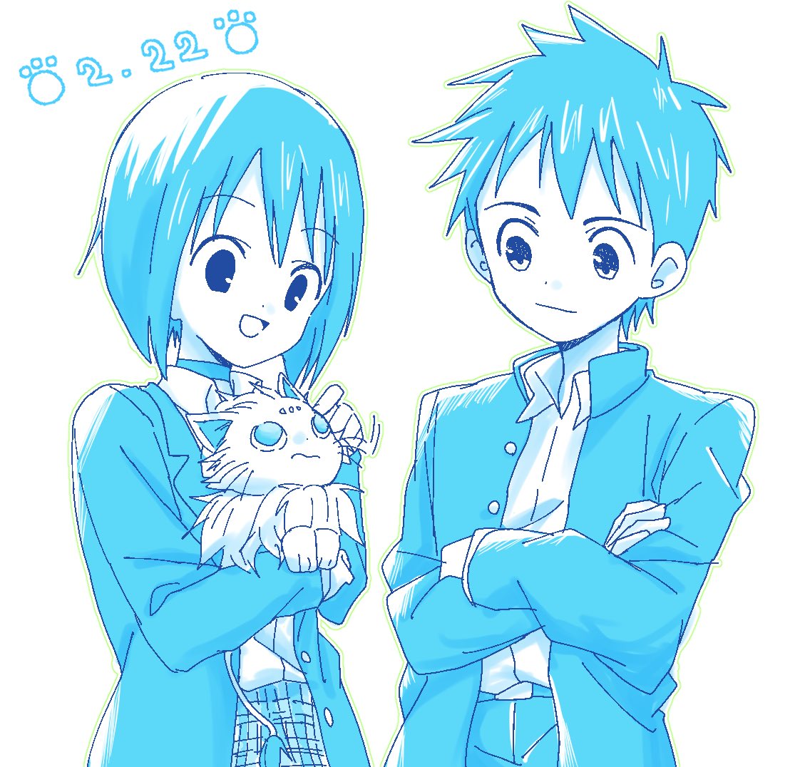 リコくんと大鳥先輩と広瀬くん ぽんた のイラスト リコくんと大鳥先輩と広瀬くん ぽんた のイラスト