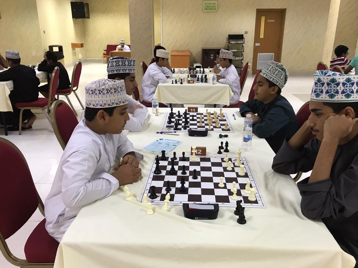 Oman Chess (@oman_chess) on Twitter photo #المنتخب_الوطني_للفئات_العمرية_للشطرنج
15 لاعب|في التجمع الاول وذلك ضمن جهود اللجنة لرفع المستوى الفني للاعبي الفئات العمرية وزيادة الخبرات والاحتكاك وانتقاء أفضل العناصر حيث تضمن على حصص تدريب وبطولة مشتركة مع لاعبي الجاليات.
@mosa_gov_om
<a href="/OmanSSA/">الاتحاد العُماني للرياضة المدرسية</a>
<a href="/zubair_corp/">Zubair Corporation</a> #المنتخب_الوطني_للفئات_العمرية_للشطرنج
15 لاعب|في التجمع الاول وذلك ضمن جهود اللجنة لرفع المستوى الفني للاعبي الفئات العمرية وزيادة الخبرات والاحتكاك وانتقاء أفضل العناصر حيث تضمن على حصص تدريب وبطولة مشتركة مع لاعبي الجاليات.
@mosa_gov_om
<a href="/OmanSSA/">الاتحاد العُماني للرياضة المدرسية</a>
<a href="/zubair_corp/">Zubair Corporation</a>