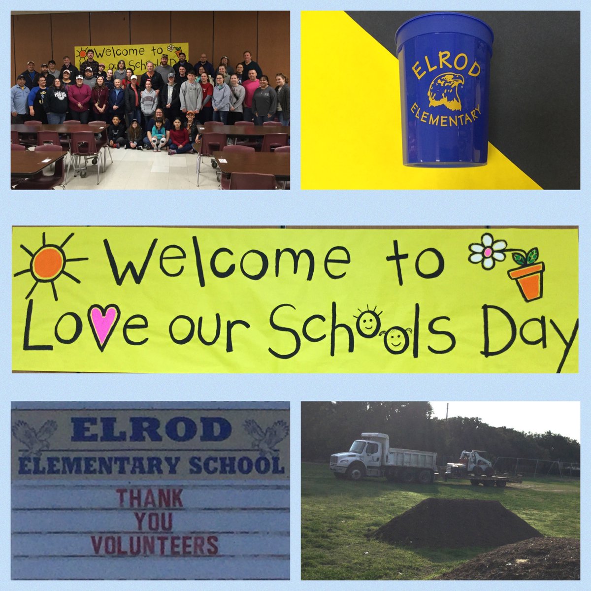 NISDElrod's tweet photo. #Weloveourschoolday happening @NISD Elrod Elementary! Thank you to our volunteers showing the love! #monarchbutterflygarden #NISDLegends #GoPublic #Schoolspirit https://t.co/dEwA9kkB2V