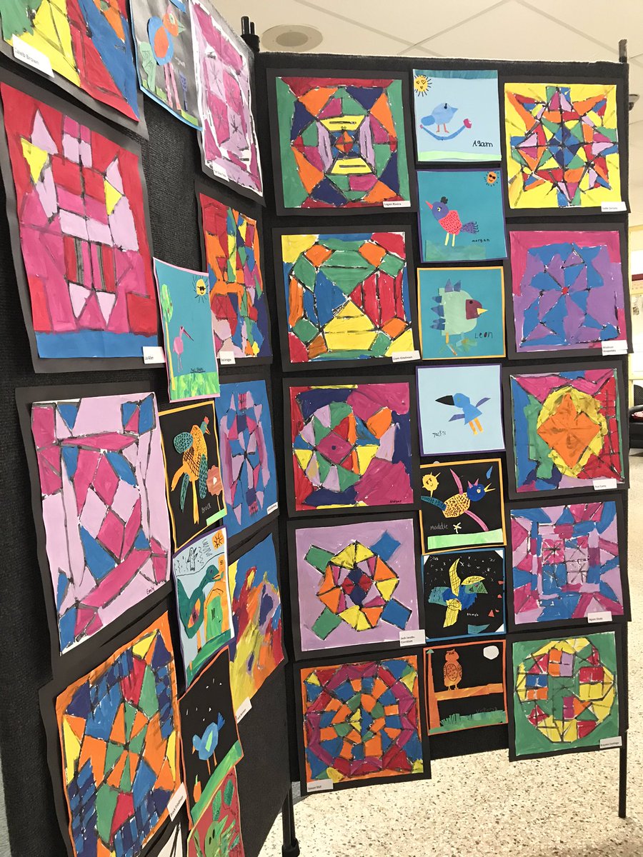 First and second grade art show. Celebrating the creative efforts of FGES students.