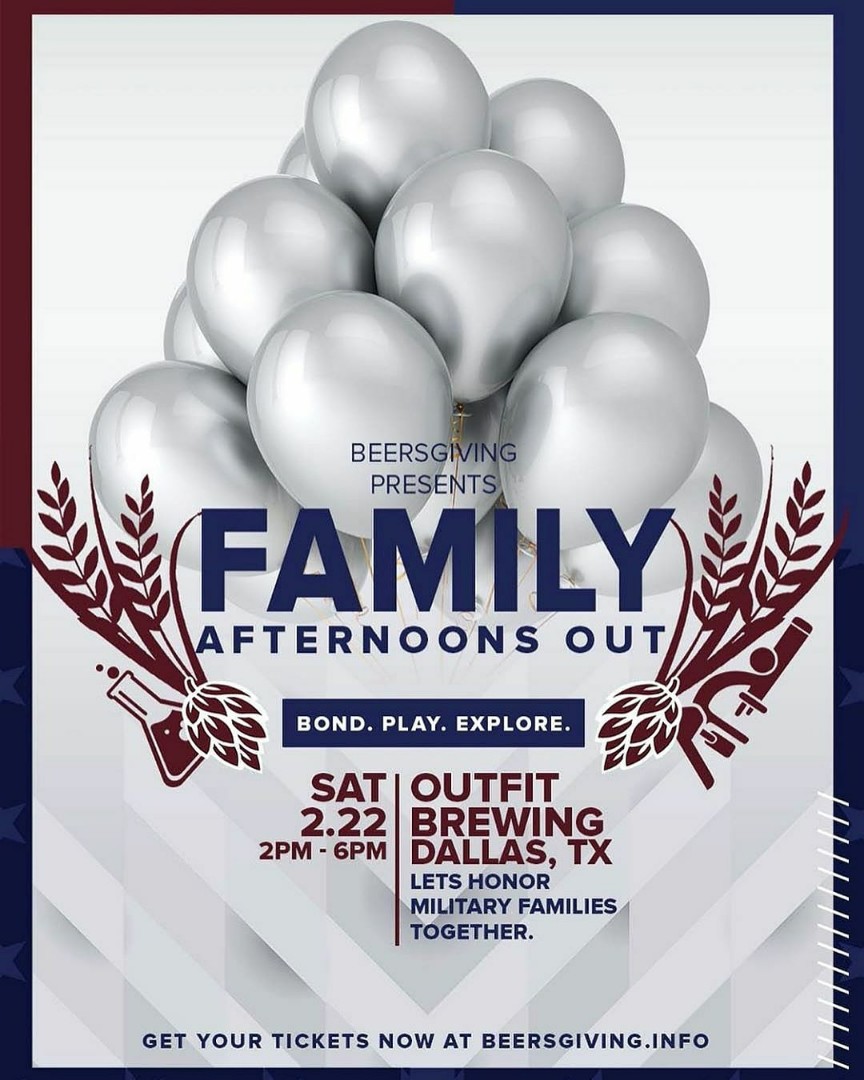 LUCKdallas's tweet photo. Tomorrow is the Cedar Creek Brewhouse &amp; Eatery - Mustang Station 6th Annual North Texas Craft Beer Chili Challenge, but today is #Beersgiving: Family Afternoons Out, Dallas at @OutfitBrewing, we hope to see everyone there! https://t.co/H9YnMxdKgj https://t.co/QU5lhr2lZz