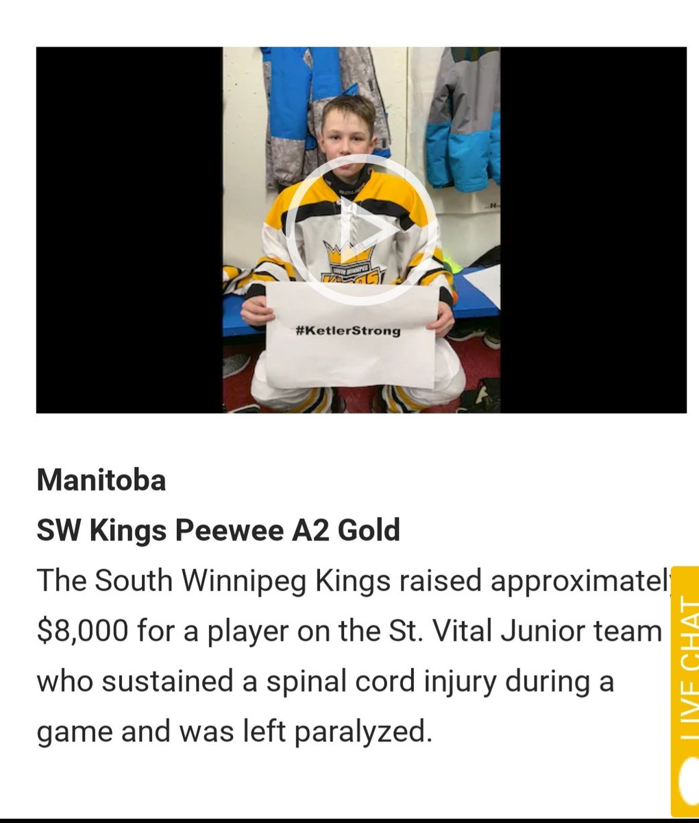 LindaJMacKay's tweet photo. #Manitoba!! #Winnipeg We are in 2nd place-Nfld/Labrador is ahead π₯ It is an easy poll vote! Just click 'Show the poll' and then SWKings The team will donate the prize to Reese who is paralyzed #KetlerStrong TEN hours left to vote! @stvitaljrvics @djblitzwpg @Bighill44 @TROY1424 https://t.co/3nQ7rXT3uy